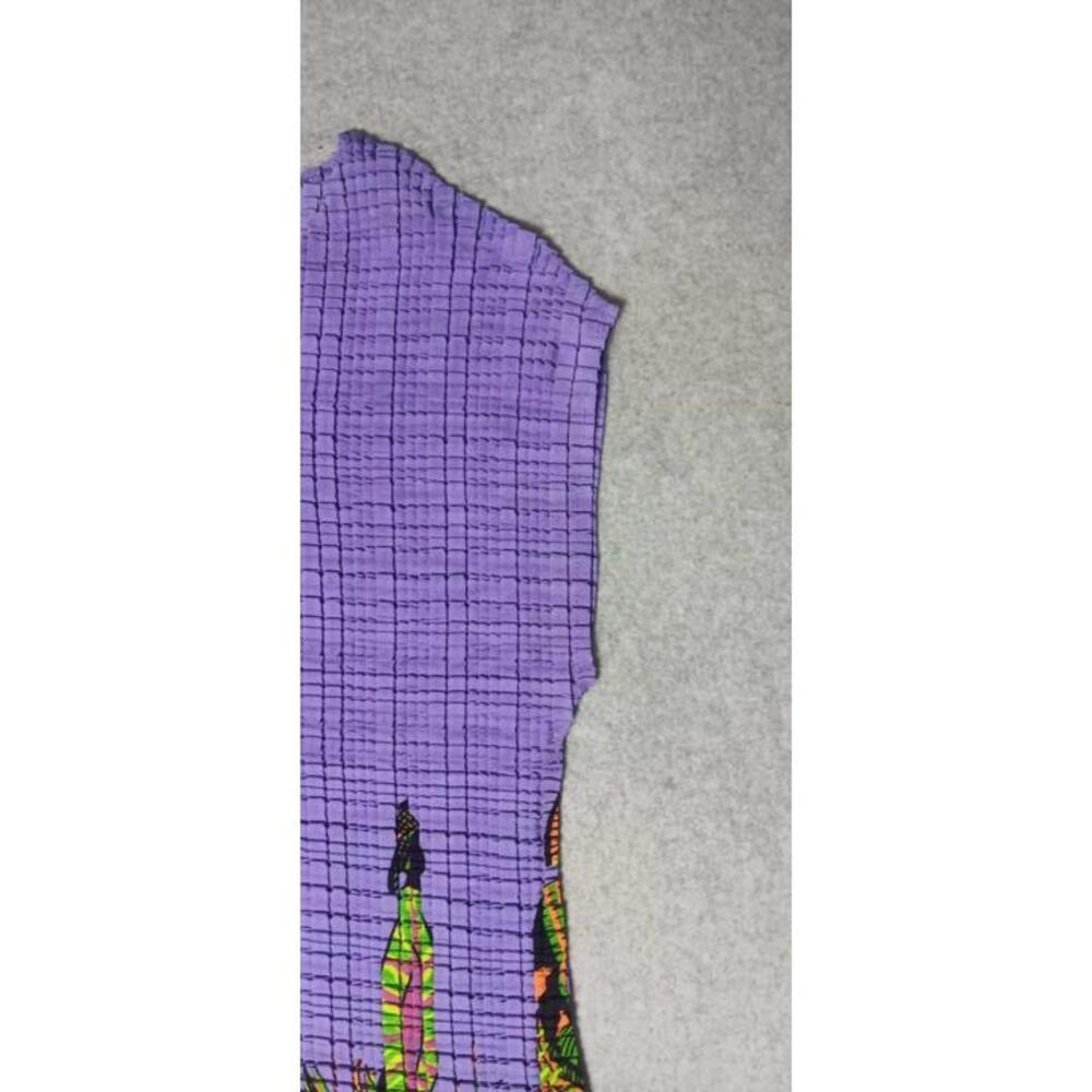 Shoreline Bohemian Women Crepe Texture Womens Size Medium Purple Sleeveless - Picture 4 of 11